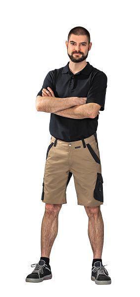 Planam Norit Herren Shorts, sand/schwarz, Größe M, 6453048