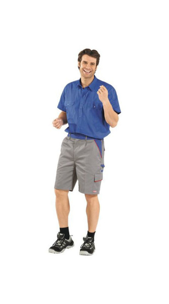 Planam Highline Shorts, zink/kornblumenblau/rot, Größe XL, 2373056