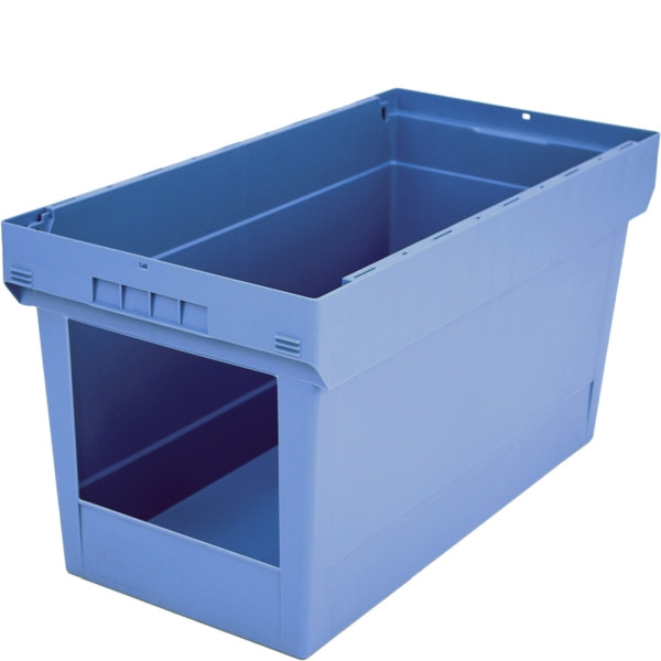 BITO Mehrwegbehälter MB ohne Zubehör/Gefahrgut /MB 84424 800x400x423 taubenblau, Entnahmeöffnung stirnseitig, C0401-0018