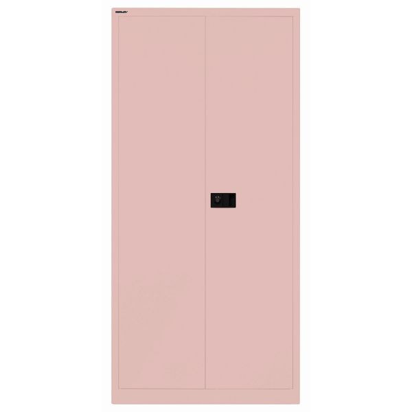 Bisley Flügeltürenschrank UNIVERSAL, 4 Fachböden für 5 Ordnerhöhen, Breite 914 mm, Tiefe 400, 620 pastellpink, 80kg je Fachboden, E782A04G620