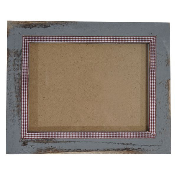 Mendler Bilderrahmen T246, Fotorahmen Wand-Rahmen, 21x26cm Holz Shabby-Look Landhaus, grau, 36365