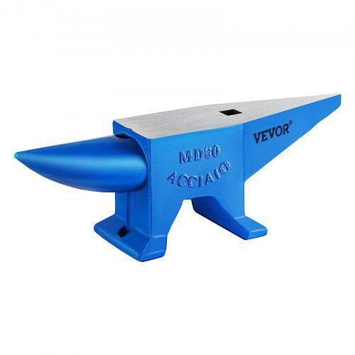 VEVOR Schmiede Amboss 60KG Schmiede Zubehör Amboss Werkzeuge geschmiedeter Stahl mit rundem und quadratischem Loch robust, GZ60KGGZ000000001V0