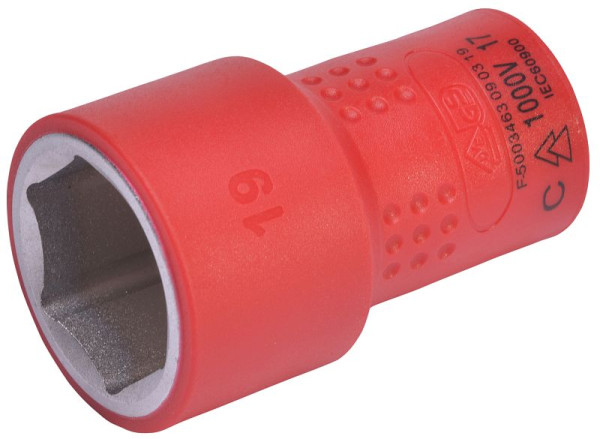 SW-Stahl Steckschlüsseleinsatz, 3/8", 19 mm, VDE, 05520L-19