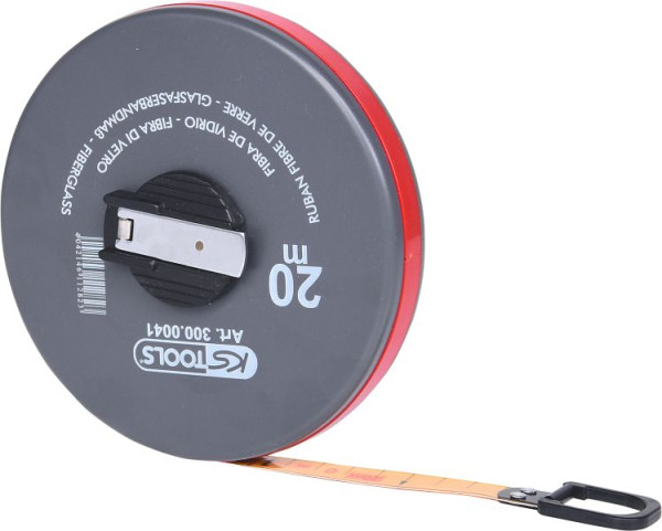 KS Tools Kapselbandmaß mit Kunststoffband, 20m, 300.0041