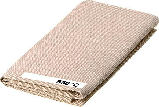 ELMAG Schweißdecke Material Glasgewebe, 1000x2000 mm, bis 850° C beidseitig mit Hochtemperaturbeschichtung, 57262