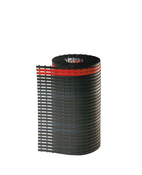 Kappes ErgoPlus Bodenmatte B800 mm - 10 m -, schwarz mit rotem Sicherheitsstreifen, 8408.00.1070