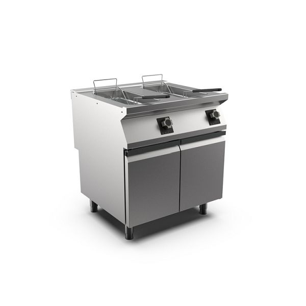 Mareno M1-700 elektrische Fritteuse 2x 15 Liter, mit 2 Türen, 80cm, FR78E15A, 171.410