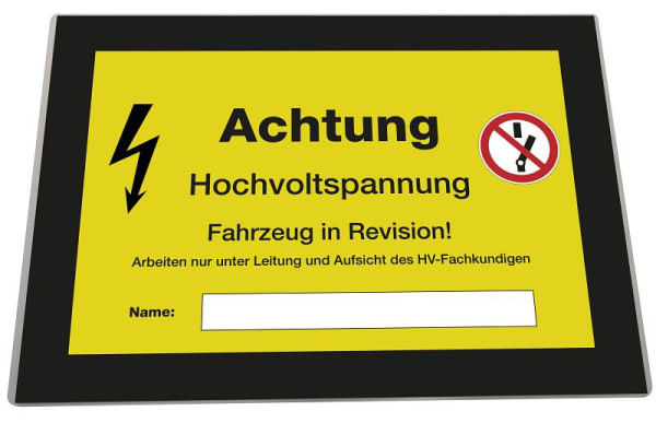 Eichner Hinweiskarte für Elektrofahrzeuge deutsch und international, laminiert, 9220-00080