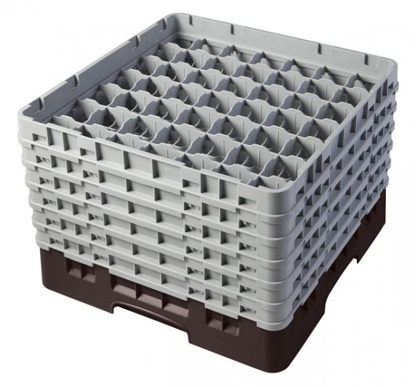 Cambro Spülkorb mit 49 Fächer Camrack® 29,8 cm Braun, 49S1114167