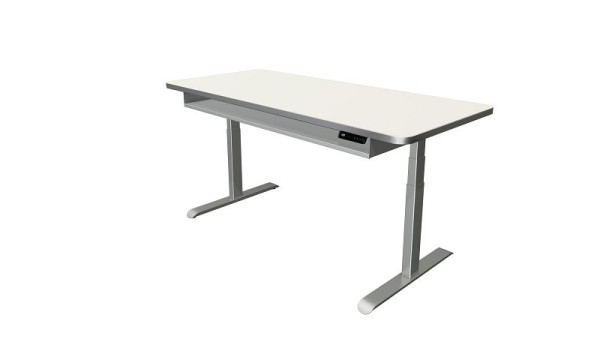 Kerkmann Steh-/Sitztisch Move 4 Premium, B 1800 x T 800 mm, elektrisch höhenverstellbar von 620-1270 mm, weiß, 10320310