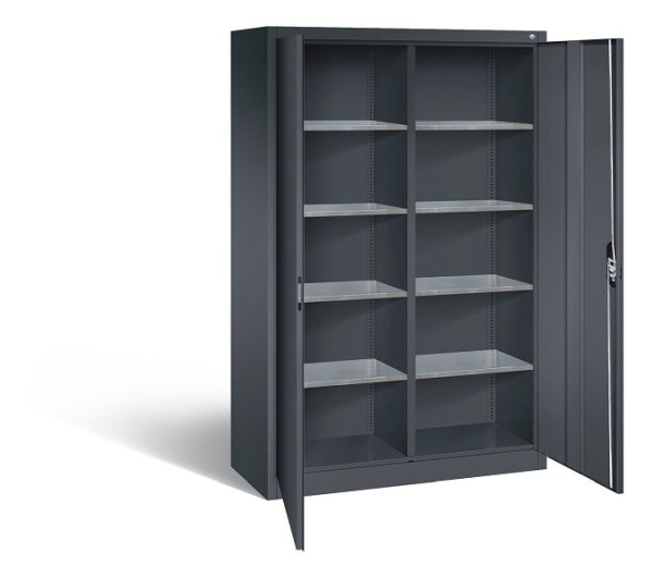 C+P Werkzeugschrank Acurado, H1950xB1200xT500mm, Farbe: Schwarzgrau, Muldengriff, 8931-311 S10217