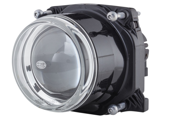 HELLA DE/FF/Halogen-Hauptscheinwerfer, 90mm Performance, 12V, rund, Einbau, ECE/E1 2484/E1 2485, gehärtete Streuscheibe, AMP, links/rechts, 1LL 009 998-011