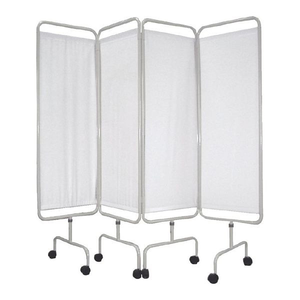 Bolero Wandschirm, 1700 x 1920 mm, weiße PVC-Vorhänge bieten ausgezeichnete Privatspähre für Patienten oder Gäste, Y188