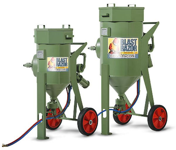 Contracor Sandstrahlgerät, 25-Liter, mit Fernbedienung Komplettpaket mit Handhebel DMH, 5m Fernbedienungsschlauch und Schlauchfittinge, 10400301