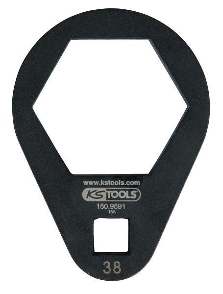 KS Tools 3/8" Einsteck-Ringschlüssel, extra flach, 38 mm, 150.9591