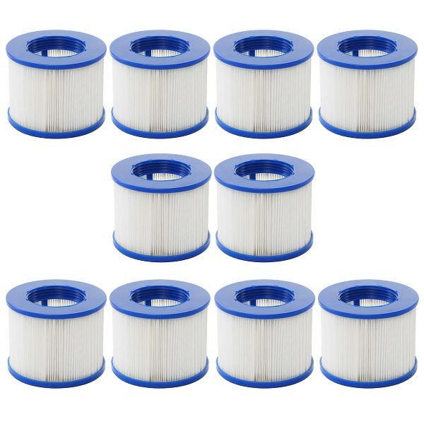 Mendler Wasserfilter für Whirlpool HWC-E32, Ersatzfilter Filterkartusche Filterpatrone Lamellenfilter, Zubehör, 10 Stück, 10x65351