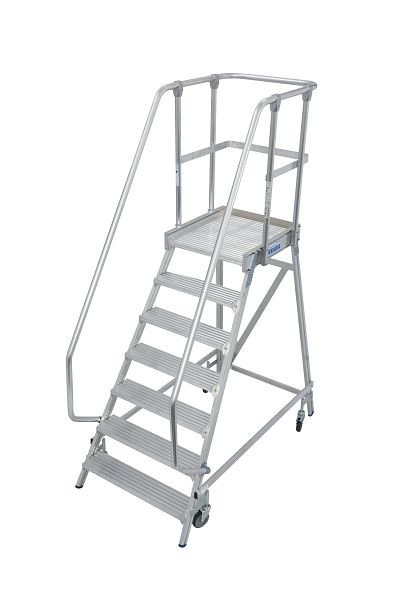 Krause Stabilo Podestleiter, fahrbar 1x7 Stufen, 821058