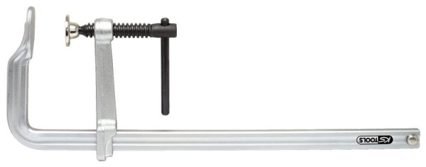 KS Tools Ganzstahl-Schraubzwinge mit Knebel, 80x160mm, 145.0301