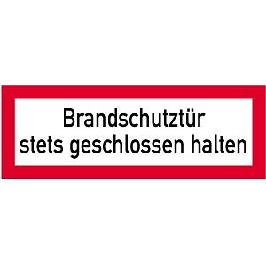 Moedel Brandschutztür stets geschlossen halten, Folie, reflektierend RA1, 297x105 mm, 57410