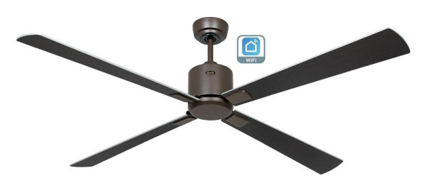 CasaFan Deckenventilator Eco Neo III 152 Lack bronze-Wenge/Lack silber WiFi, 949337W