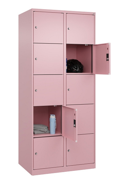 C+P Schließfachschrank Evolo PLUS, 10 Fächer, 1850x800x500mm, 3015/3015, 049000-225 S10024