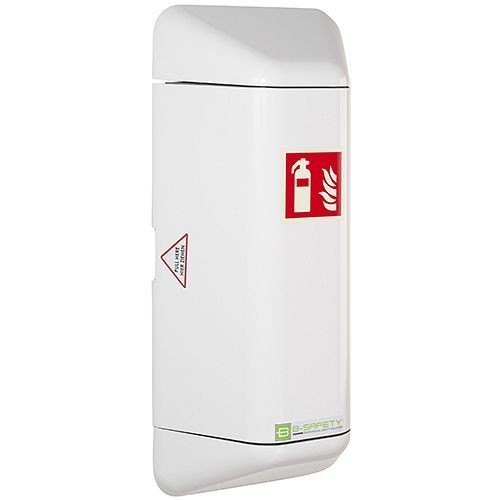 B-SAFETY Feuerlöscher-Schrank mit optionalen Aufsätzen für Defibrillator und Erste-Hilfe-Material, EH-S50