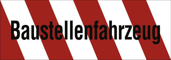 Moedel Baustellenfahrzeug, Magnetfolie, reflektierend, 400x140 mm, 55466