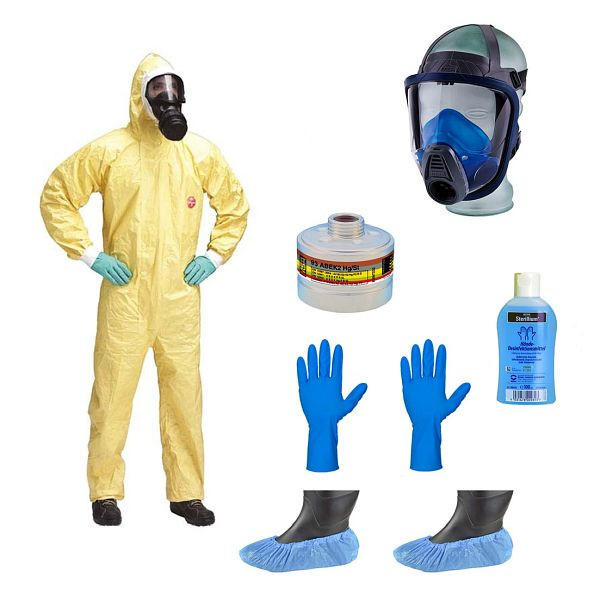 MBS Medizintechnik PSA ABC-Schutzanzug Komplett Set - Profi - (Persönliche Schutzausrüstung) - High-Risk, 104707