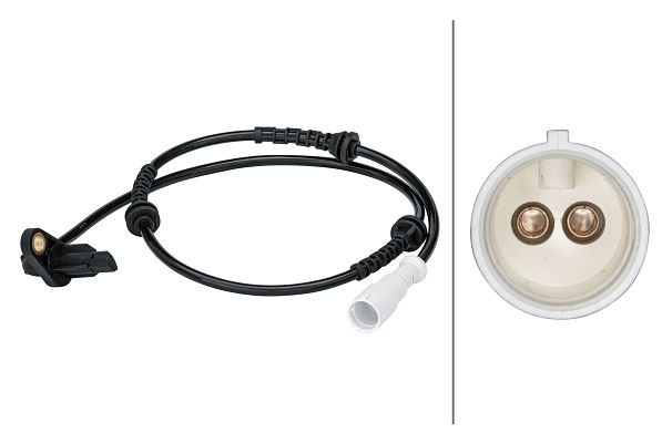 HELLA Sensor, Raddrehzahl, 2-polig, Hinterachse, Kabel: 715mm, 6PU 012 679-271