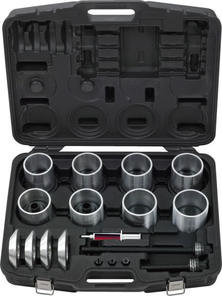 KS Tools Druck- und Zughülsen-Satz, in Kunststoffkoffer, 22-teilig, 700.1800
