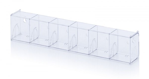 Auer Kippkastenmodule glasklar, LxBxH: 60 x 9,1 x 11,3 cm, KM 6
