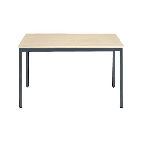 Bisley Mehrzwecktisch, Breite 1200 mm, Tiefe 600 mm, 25mm Tischstärke, 334 anthrazitgrau x MP ahorn, MTC251206MP334