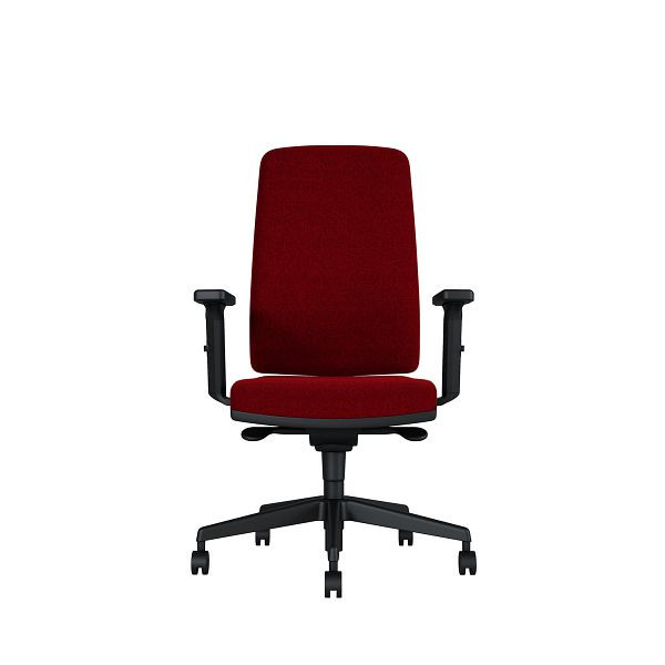 Bisley Bürodrehstuhl Stone, Mit 3D Armlehnen, Kunststofffußkreuz, TN9416 dark red, STONEKDTN9416