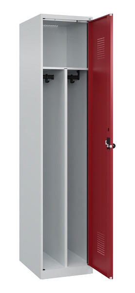 C+P Spind Evolo PLUS, 1 Abteil, 1850x400x500mm, 7035/3003, Verschluss Drehriegel, 049000-12F S10004