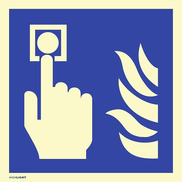 Moedel Hausalarm Brandmelder, Kunststoff, langnachleuchtend, 160-mcd, 148x148 mm, 105996