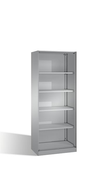 C+P Büroregal Asisto, H1980xB800xT435mm, Farbe: Weißaluminium, 5 OH, 140003-000 S10000