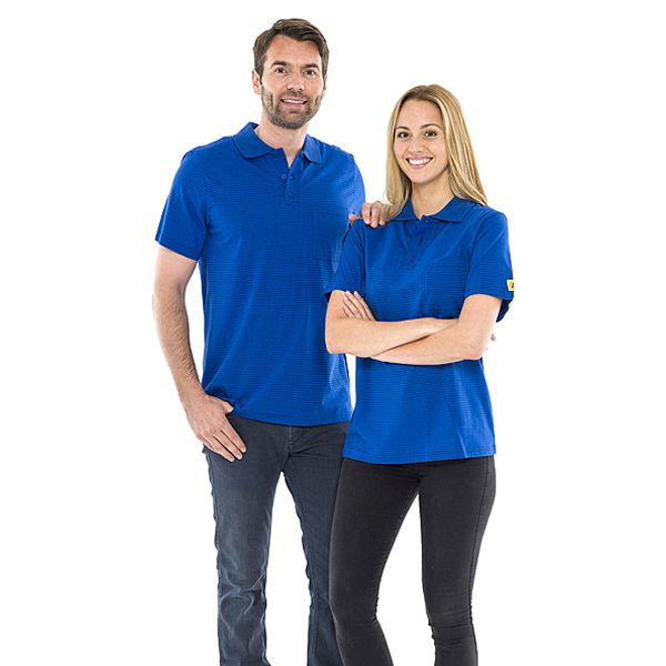 SafeGuard ESD-Poloshirt royalblau, 150 g/qm Größe 5XL, DSWL43825