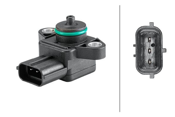 HELLA Sensor, Saugrohrdruck, 3-polig, geschraubt, 6PP 358 152-231