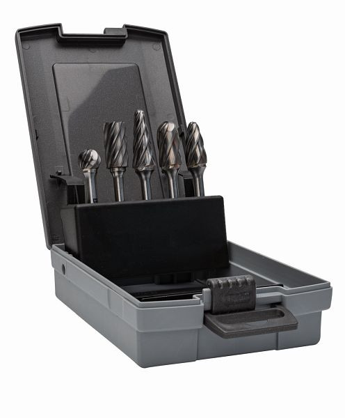 Bahco Hartmetall-Frässtifte-Satz für Aluminium, 5 teilig, RB-SET-AL06-5P