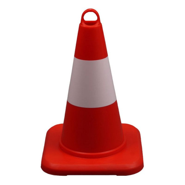 Stein HGS Leitkegel aus PP mit Universalöse, 320 mm / 0,4 kg, mit weißem Streifen, 12405