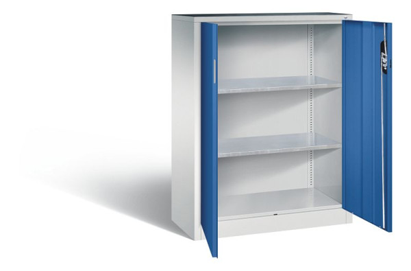 C+P Werkzeugschrank Acurado, H1200xB930xT400mm, Farbe: Lichtgrau / Enzianblau, Muldengriff, 8520-000 S10092