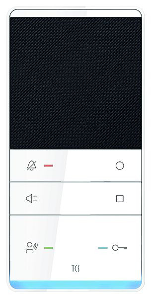 TCS Audio IP Innenstation zum Freisprechen Serie TASTA PLUS Aufputzmontage weiss, ISW5410-0145