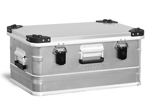 DENIOS Aluminiumbox Industry, mit Stapelecken, 48 Liter Volumen, 136690