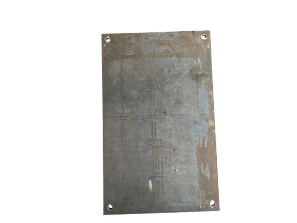 Schake Überfahrplatten aus Stahl, mit 4 Lochungen für den Krantransport, Blechstärke 20 mm, Stahlgüte: S235JR/S355J2, Maße: 1,25 m x 3,00 m, 20261230