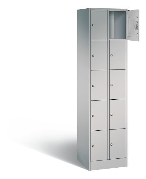C+P Schließfachschrank Serie 8070, H1950xB460xT480mm, Farbe: Weißaluminium, 80700-20 S10081