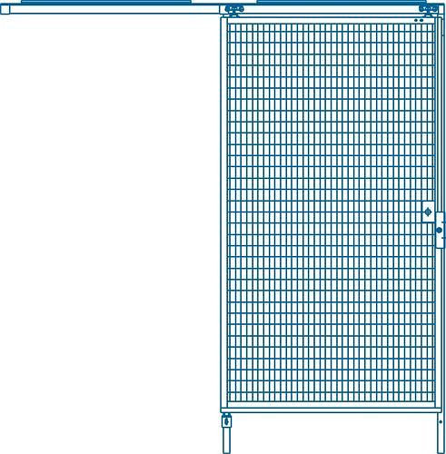 DENIOS Maschinenschutzsystem, Schiebetür für Wandelement, 2000 x 1000 mm, 129339
