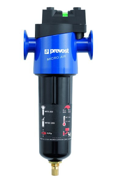 Prevost Submikrofilter MFB - Filterung durch Koaleszenz 0,01 µm, IG= G 2, Durchfluß= 681 Nm3/h, MFB 209