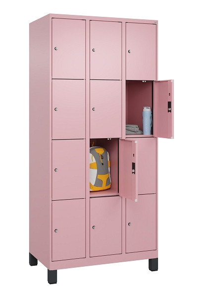 C+P Schließfachschrank Evolo PLUS, mit Füßen, 12 Fächer, 1950x900x500mm, 3015/3, 049010-304 S10024