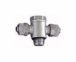 Riegler T-Schwenkverschraubung, Außengewinde zylindrisch mit O-Ring (NBR), 110623