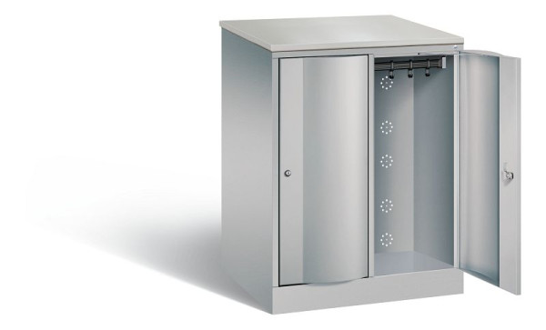C+P XL-Schließfachschrank Resisto, H1077xB772xT640mm, Farbe: Weißaluminium, 8271-273 S10063